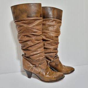 Zodiac scrunched knee high boots